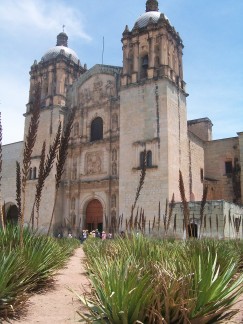 One of the countless cathedrals in Mexico. Oaxaca de Juarez, Oaxaca