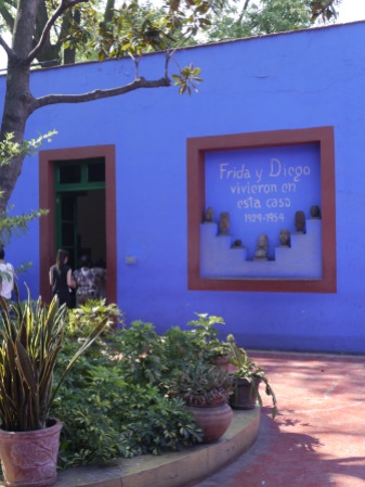 Frida Kahlo and Diego Rivera's home near Mexico City